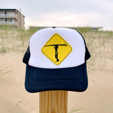 Load image into Gallery viewer, Surfer Crossing Trucker Hat
