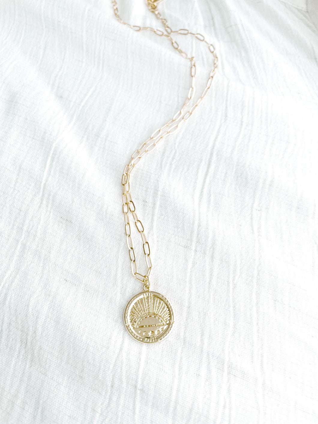 Sun Coin Necklace