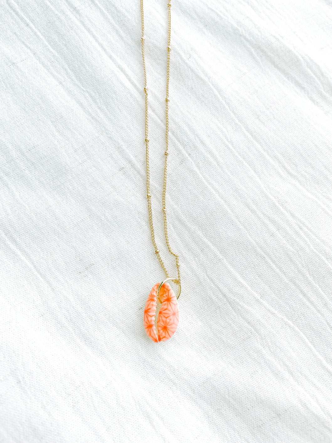 Pink Cowrie Necklace